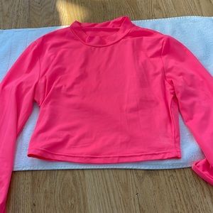 neon pink top
